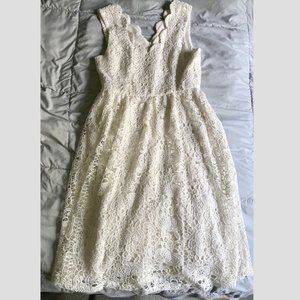 Modcloth | White Dress | L